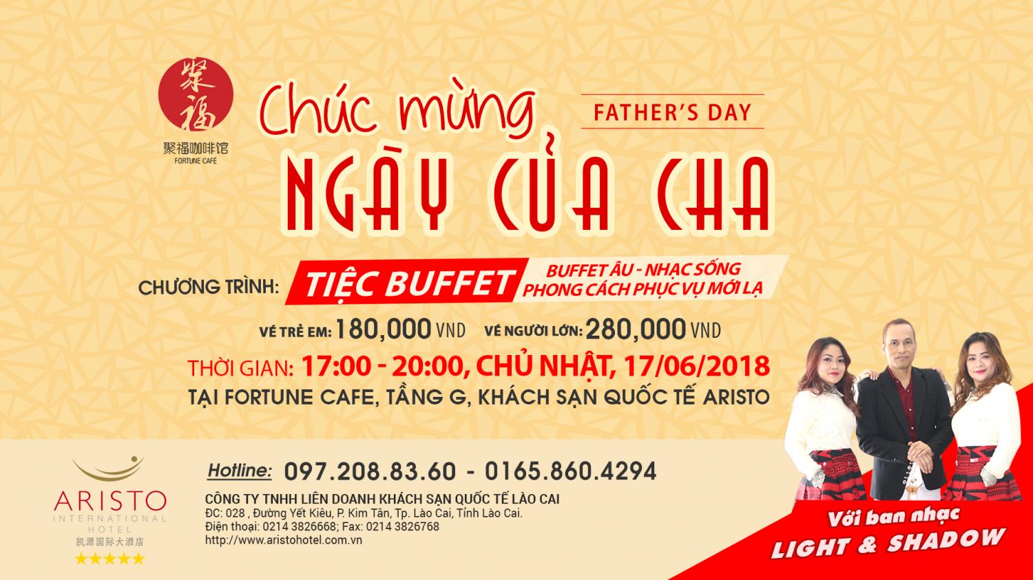 Sự kiện TIỆC BUFFET ngày của Cha (17/06/2018)